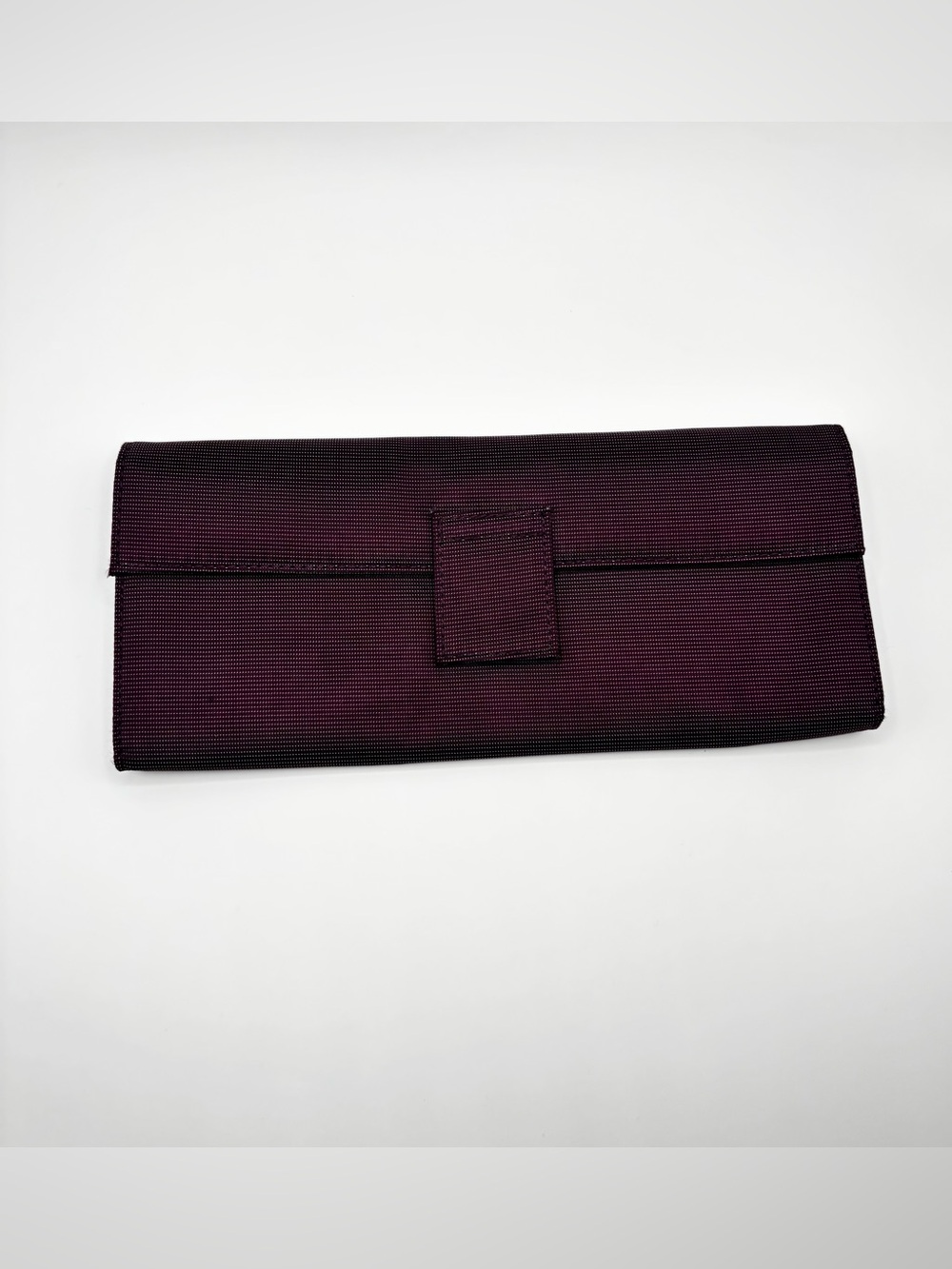 Milano Dark Plum Fabric Clutch